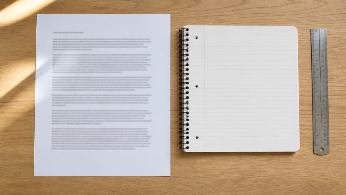 Two printed resumes on a desk, one page versus two, with a pencil crossing out extra bullets
