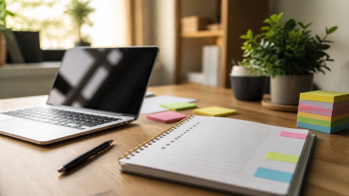 Printed resume on a desk with a skills list circled in pencil next to a laptop showing a job posting